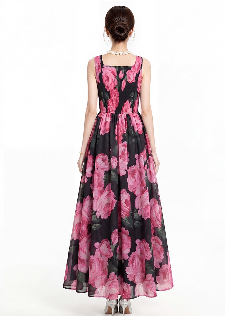 Sling printing dress