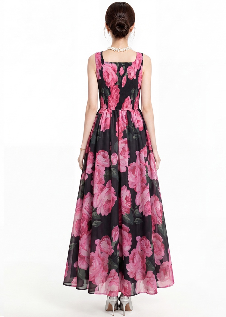 Sling dress printing shawl 2pcs set