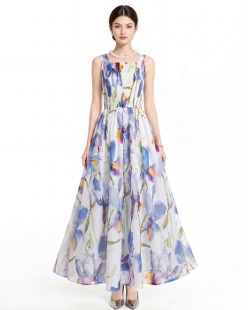 Printing sling dress