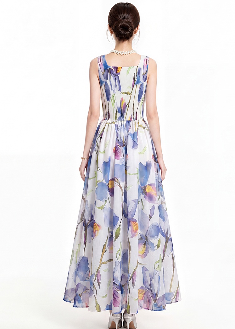 Sling dress printing shawl 2pcs set
