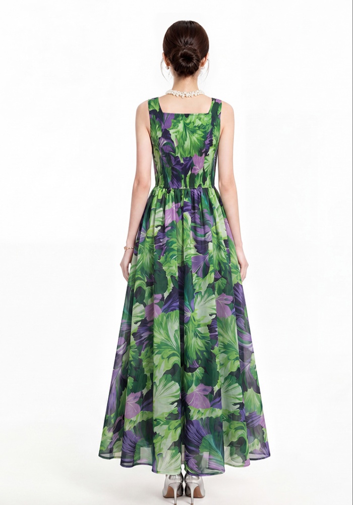 Printing dress sling shawl 2pcs set