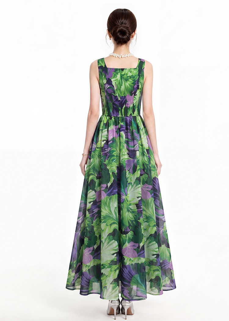 Sling printing dress