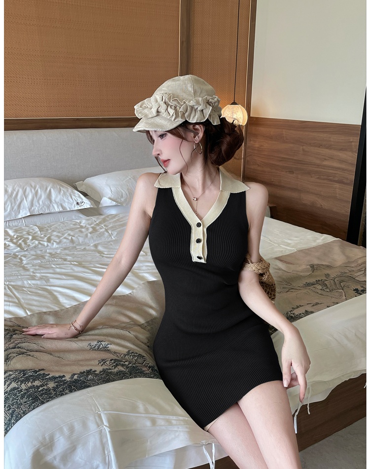 Slim summer vest sleeveless dress for women