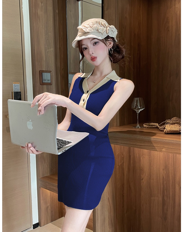 Slim summer vest sleeveless dress for women