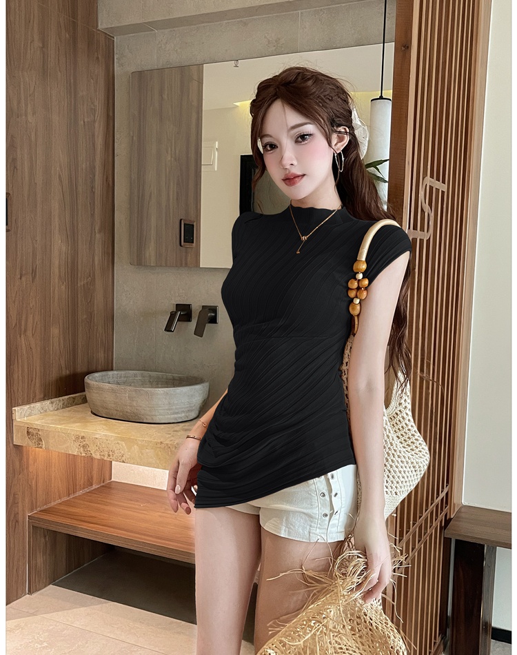 Slim France style tops niche sweater for women