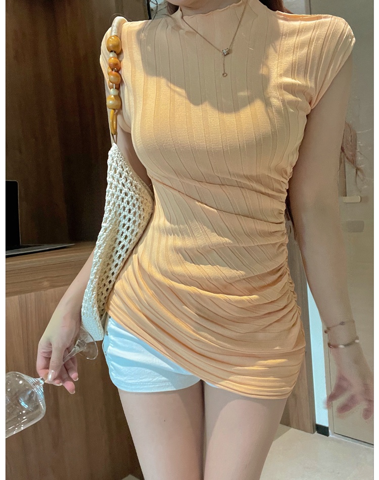 Slim France style tops niche sweater for women