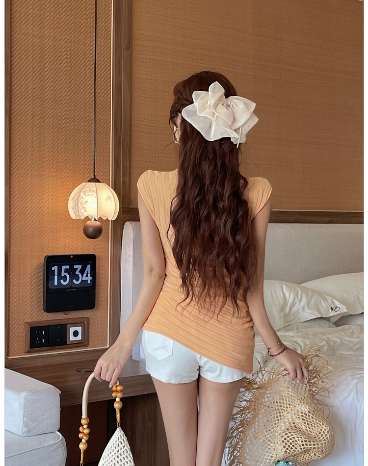 Slim France style tops niche sweater for women