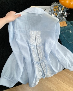 Sunscreen long sleeve niche thin coat thin breathable summer tops