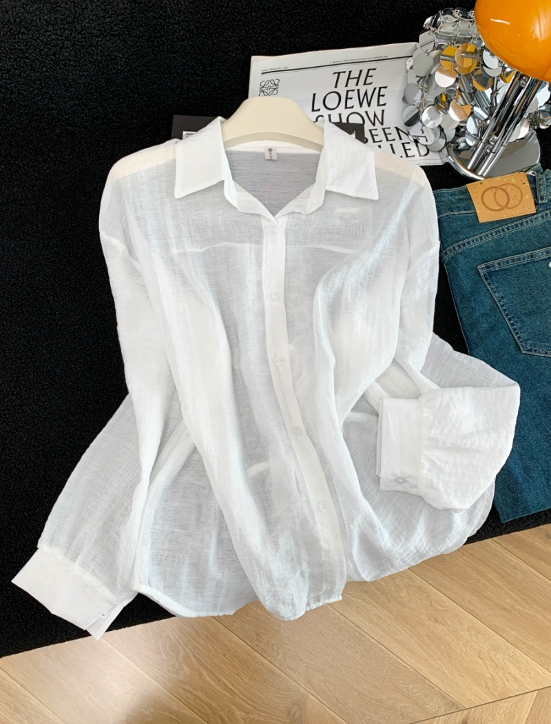 Sunscreen long sleeve niche thin coat thin breathable summer tops
