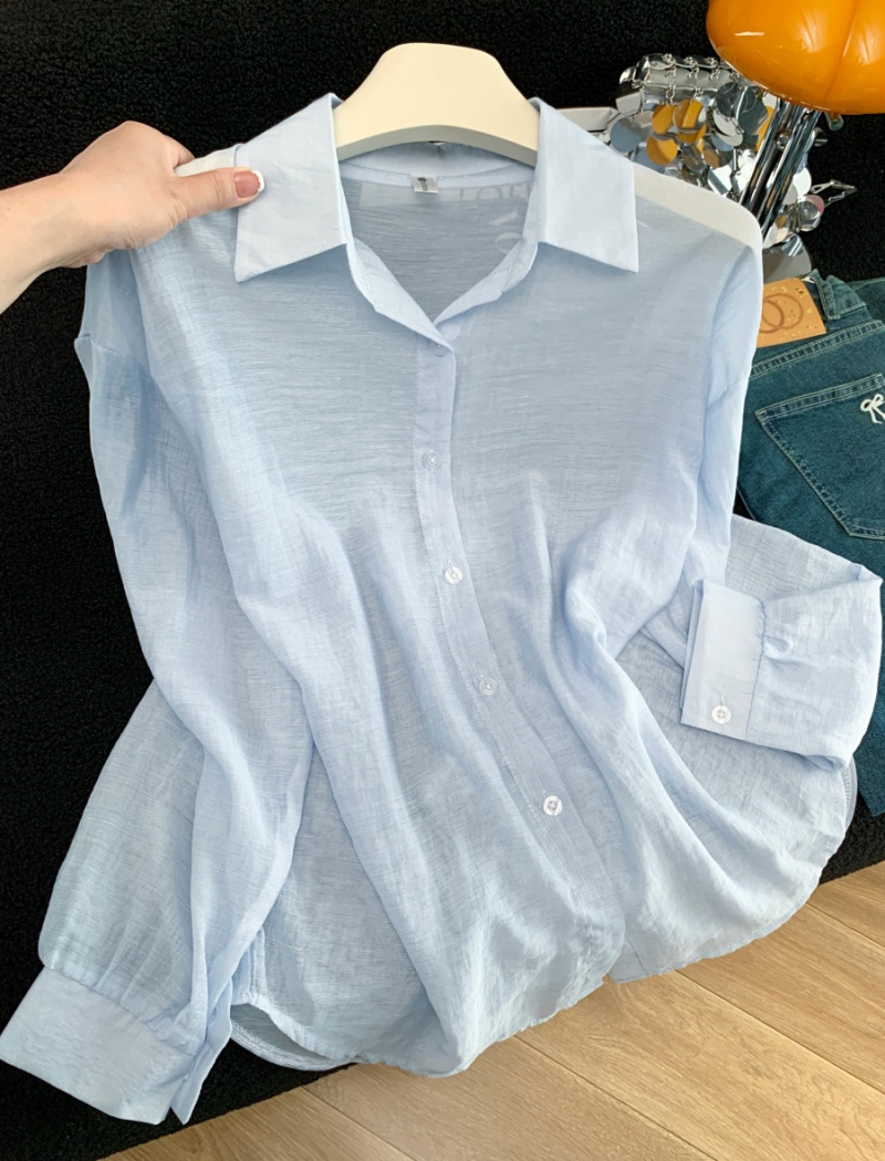 Sunscreen long sleeve niche thin coat thin breathable summer tops