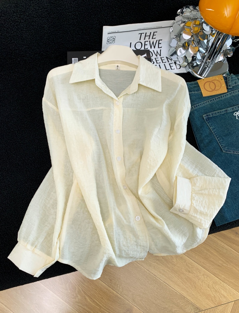 Sunscreen long sleeve niche thin coat thin breathable summer tops