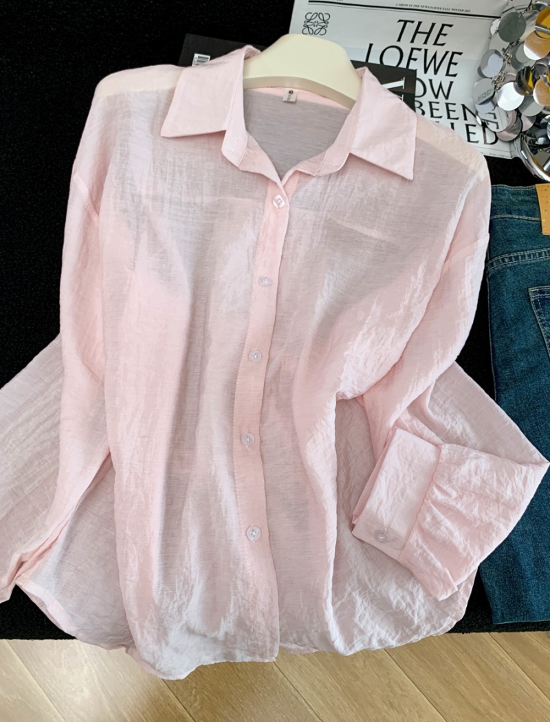 Sunscreen long sleeve niche thin coat thin breathable summer tops