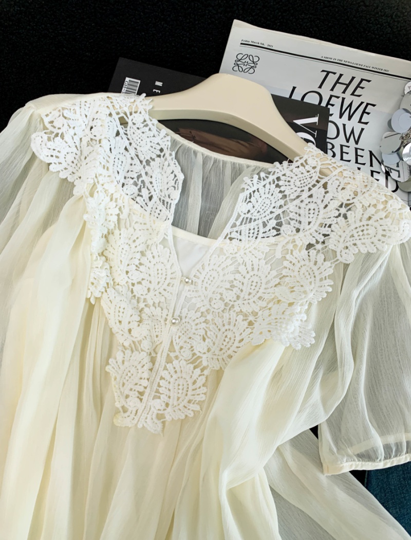 Sling Western style tops sweet summer shirt 2pcs set