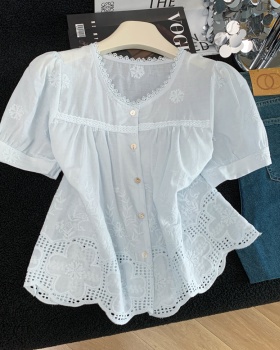 Jacquard fashion shirt Western style tops for women
