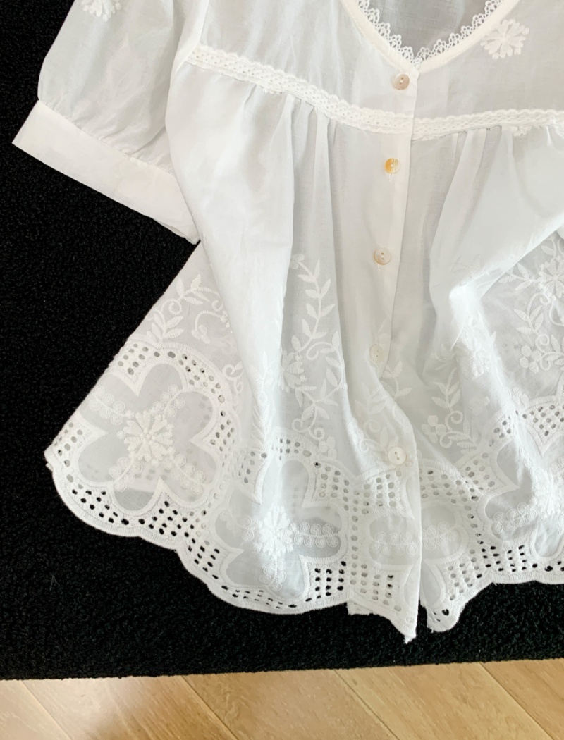 Jacquard fashion shirt Western style tops for women