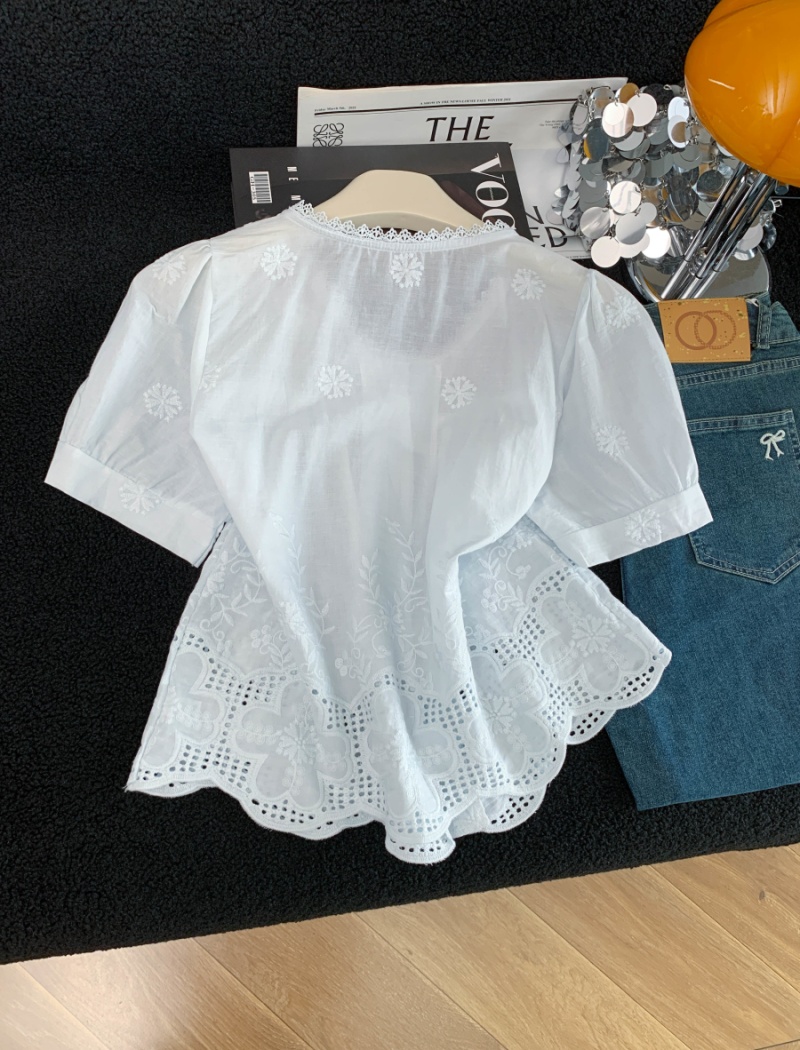 Jacquard fashion shirt Western style tops for women
