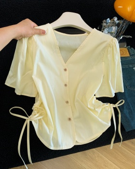 Short sleeve Korean style shirt summer tops for women