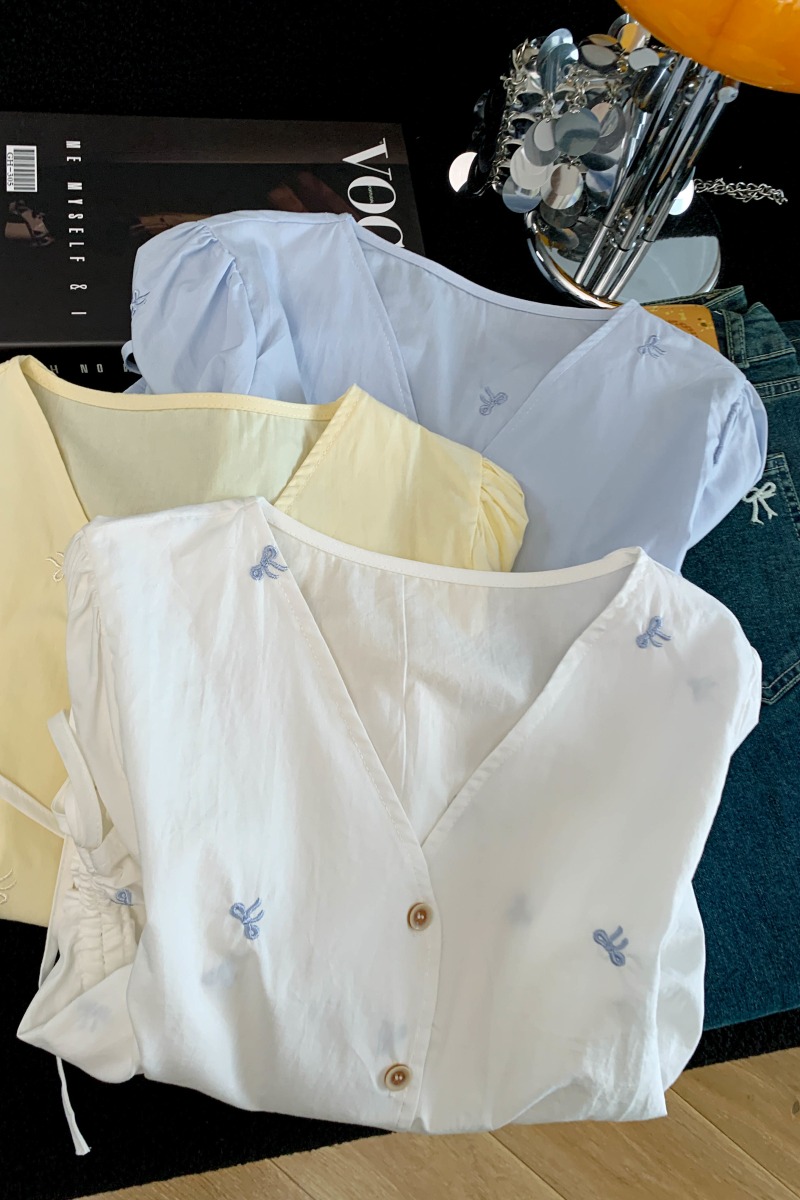 Short sleeve Korean style shirt summer tops for women