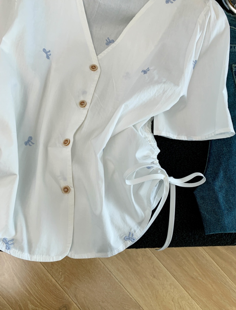Short sleeve Korean style shirt summer tops for women