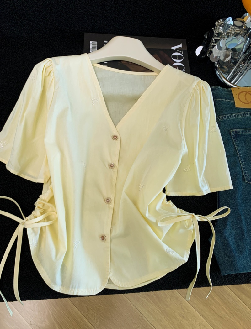 Short sleeve Korean style shirt summer tops for women