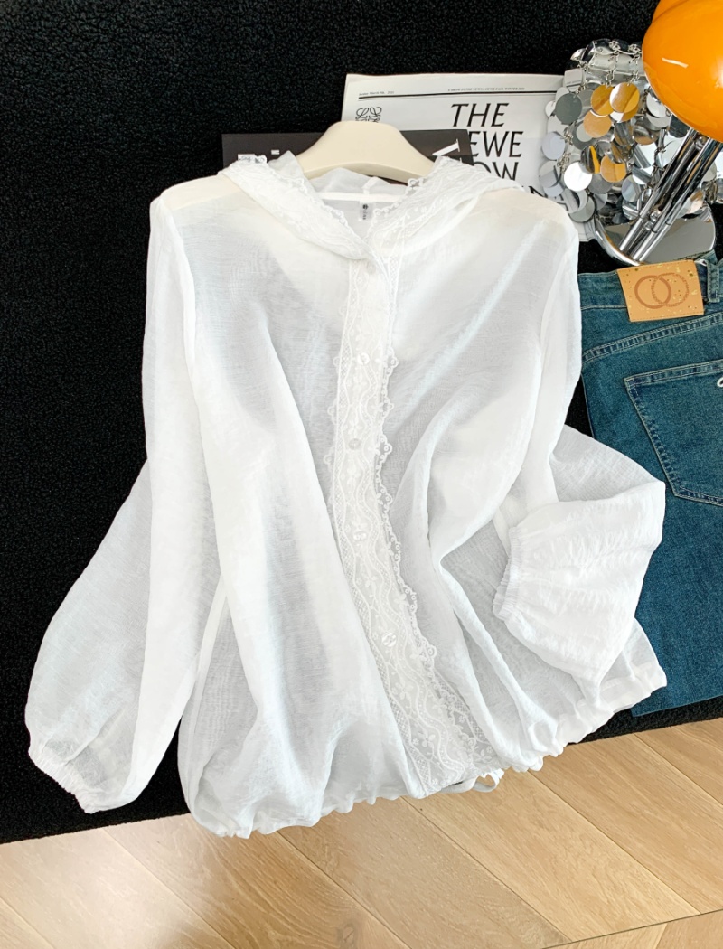 Sunscreen loose shirt summer fashion tops for women