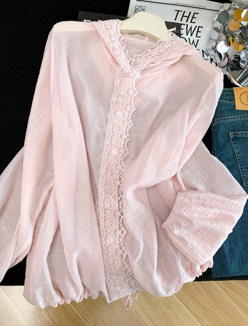 Sunscreen loose shirt summer fashion tops for women