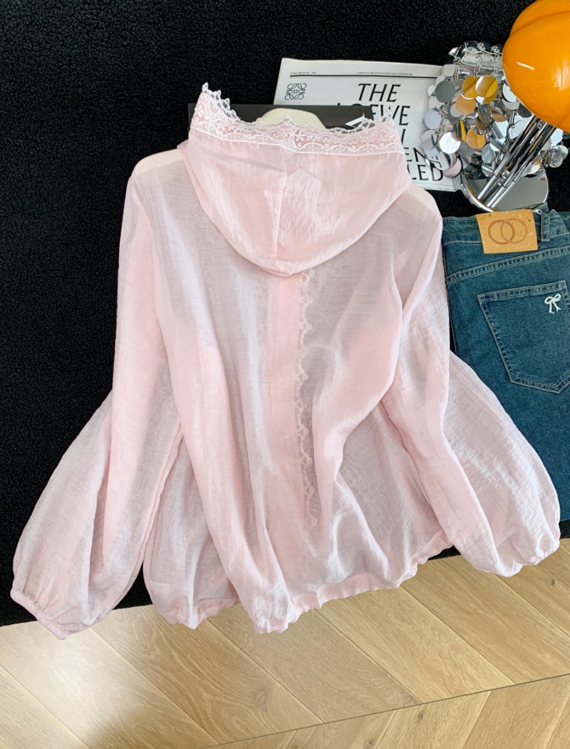 Sunscreen loose shirt summer fashion tops for women