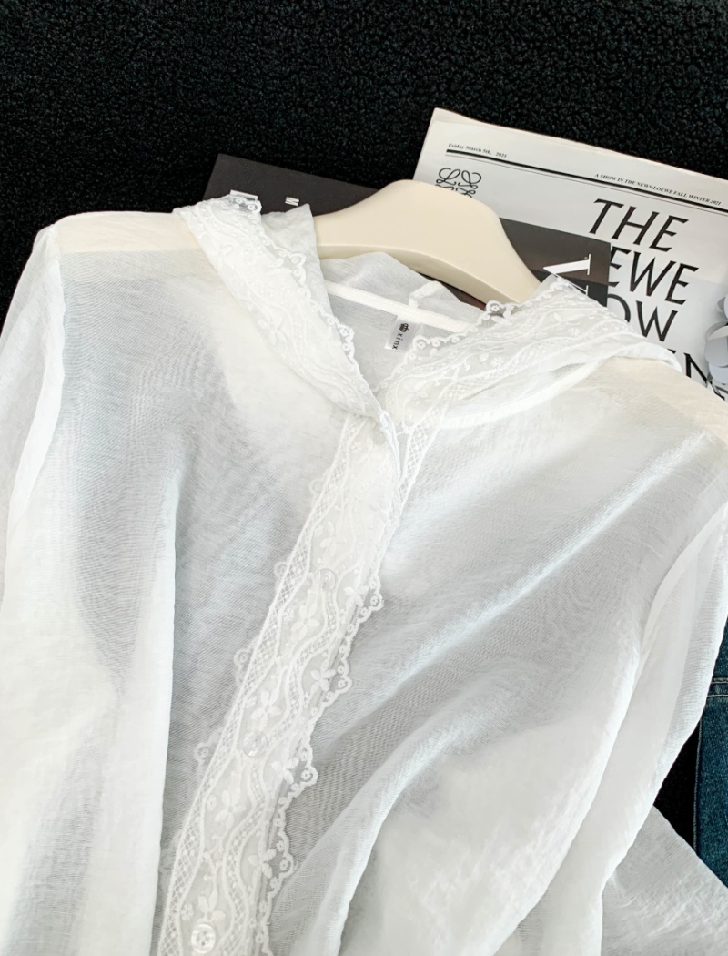 Sunscreen loose shirt summer fashion tops for women