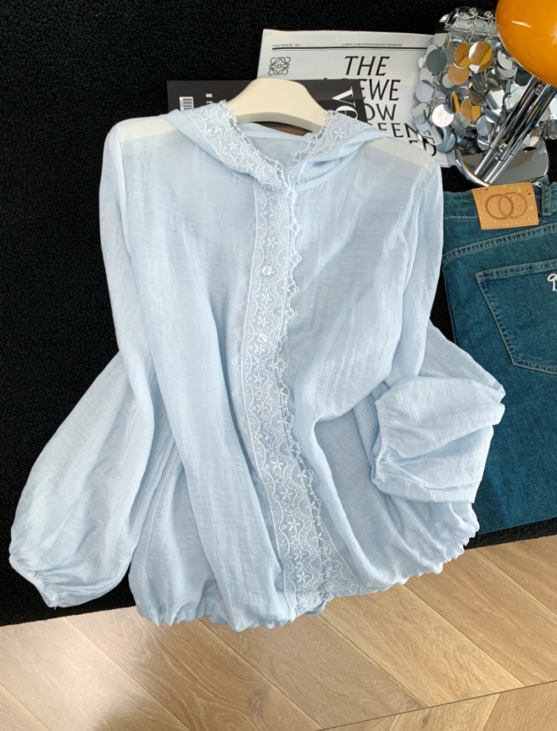 Sunscreen loose shirt summer fashion tops for women