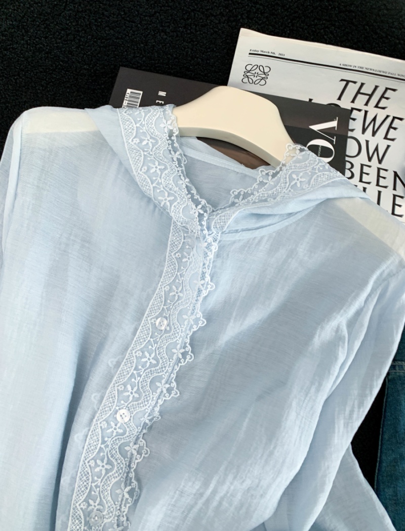 Sunscreen loose shirt summer fashion tops for women