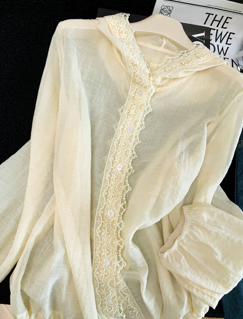 Sunscreen loose shirt summer fashion tops for women