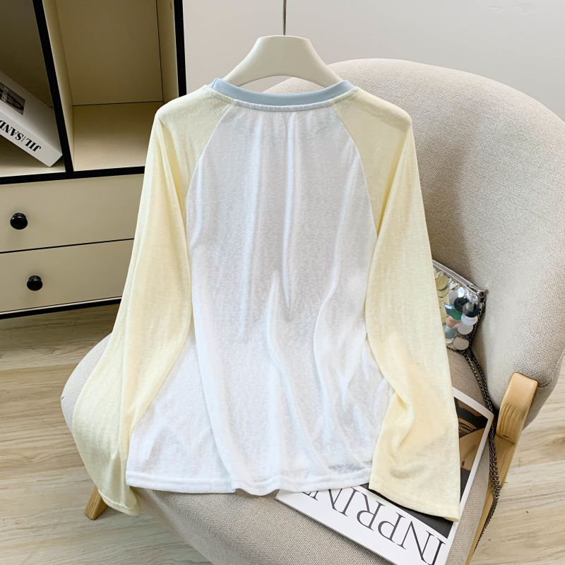 Cotton summer T-shirt loose printing tops for women