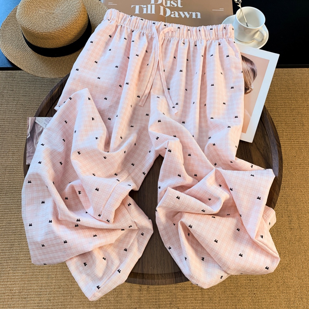 Drape long pants straight wide leg pants for women