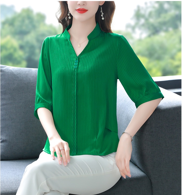 Summer slim shirt Cover belly tops for women