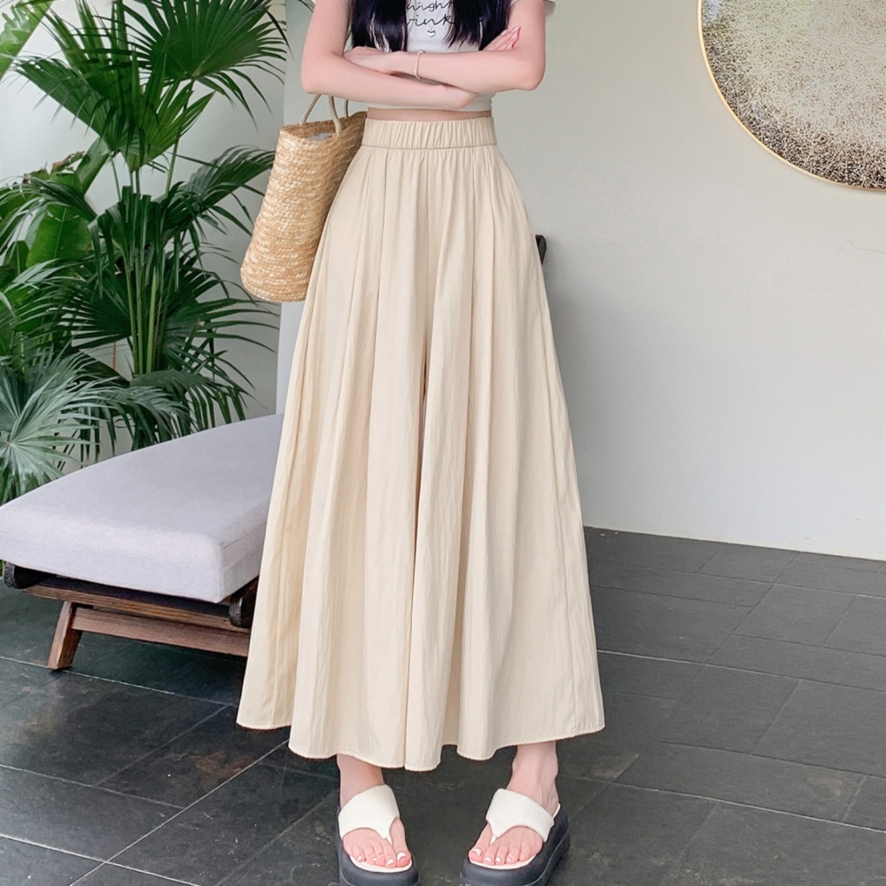 All-match wide leg pants pure long pants for women