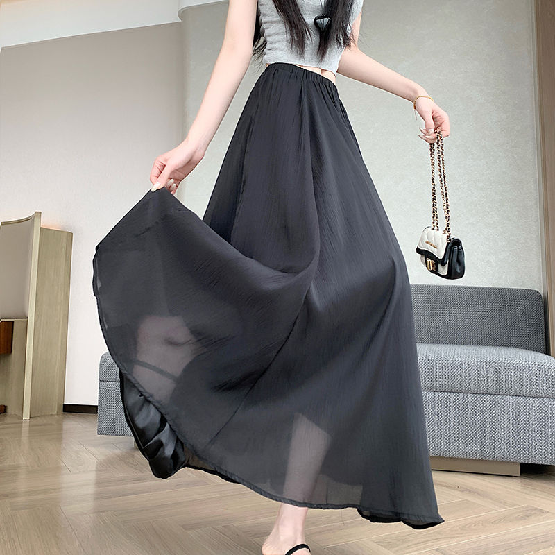 Large yard big skirt long dress minimalist skirt for women
