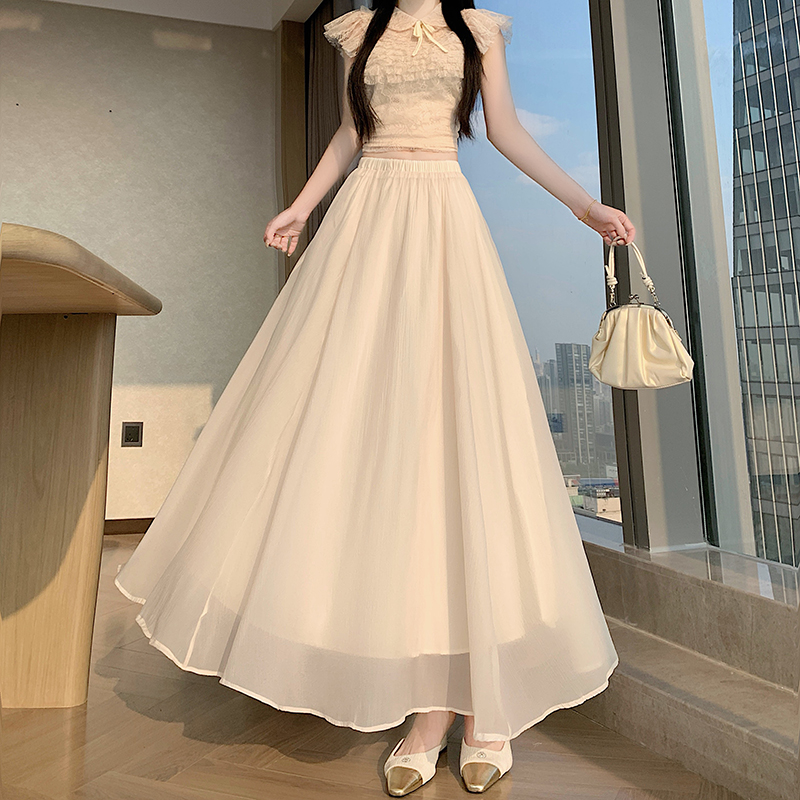 Large yard big skirt long dress minimalist skirt for women