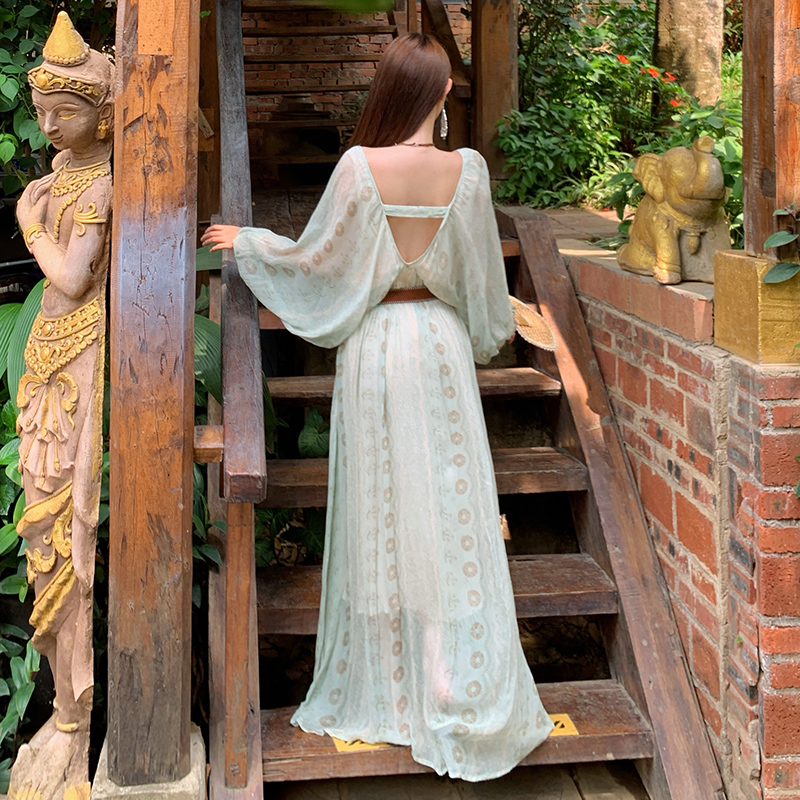 Loose beautiful dress Bohemian style long dress