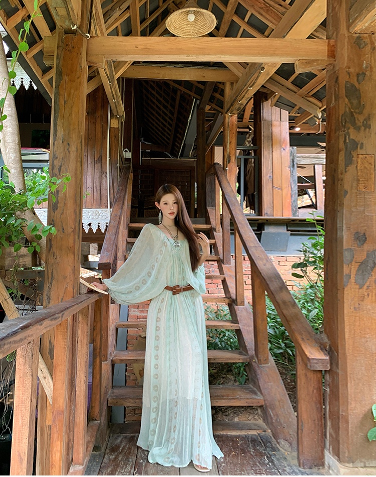 Loose beautiful dress Bohemian style long dress