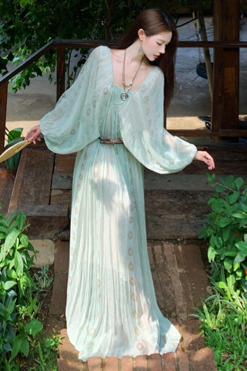 Loose beautiful dress Bohemian style long dress
