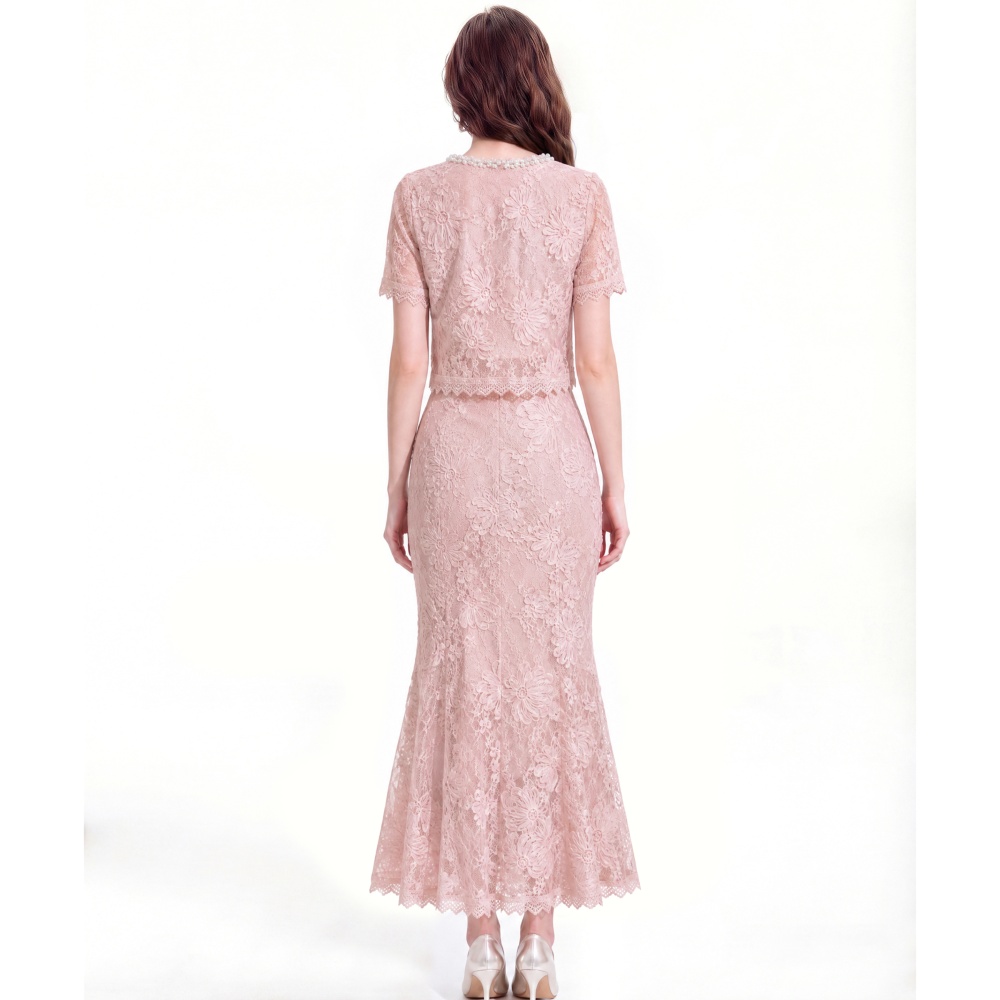 Mermaid summer skirt ladies beading tops a set for women