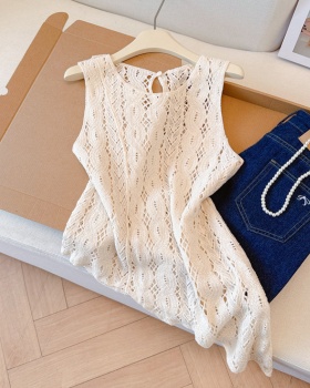 Light luxury sleeveless waistcoat large yard tops