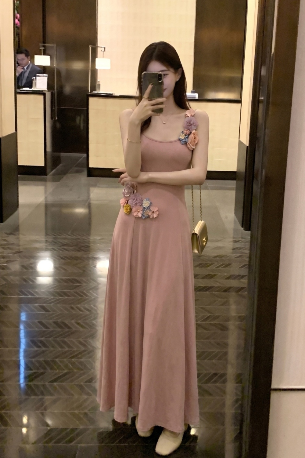 Pinched waist summer tender dress 2pcs set for women