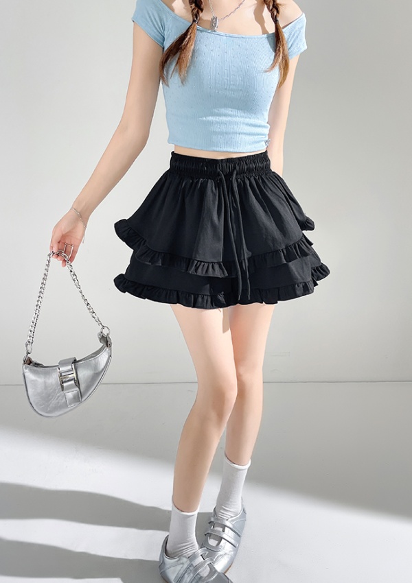 Elastic waist Casual shorts summer slim skirt for women