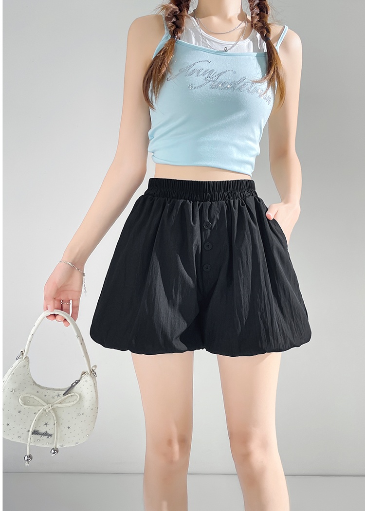 Slim A-line thin pants bubble summer bloomers for women