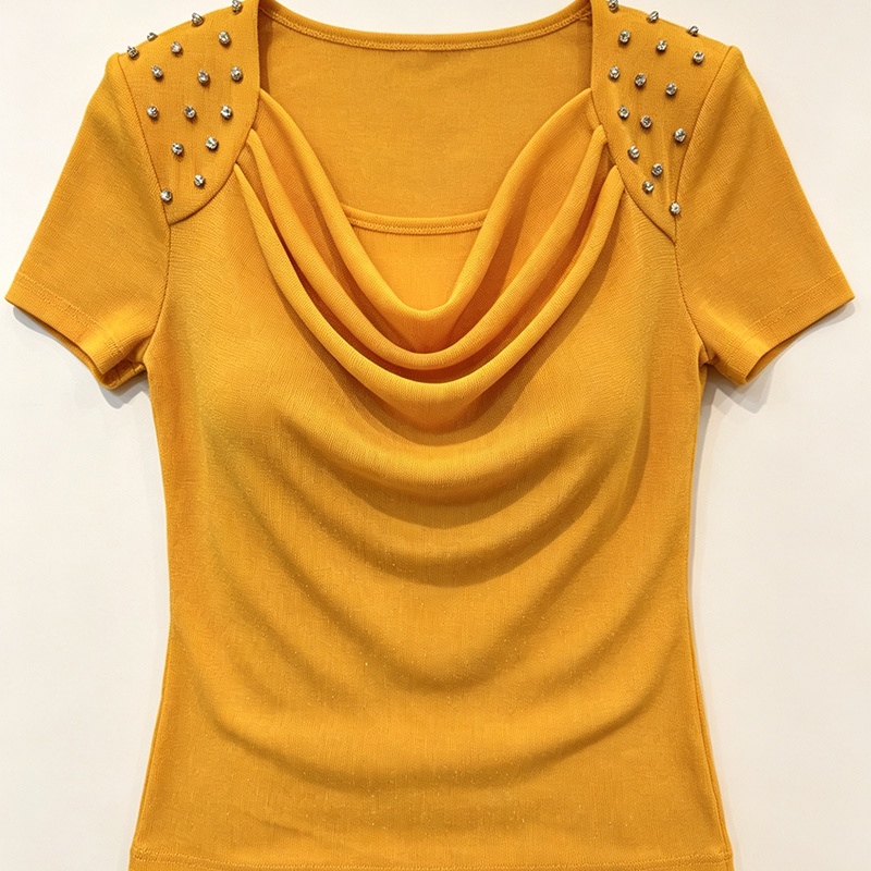 Summer temperament shirts slim enticement tops for women