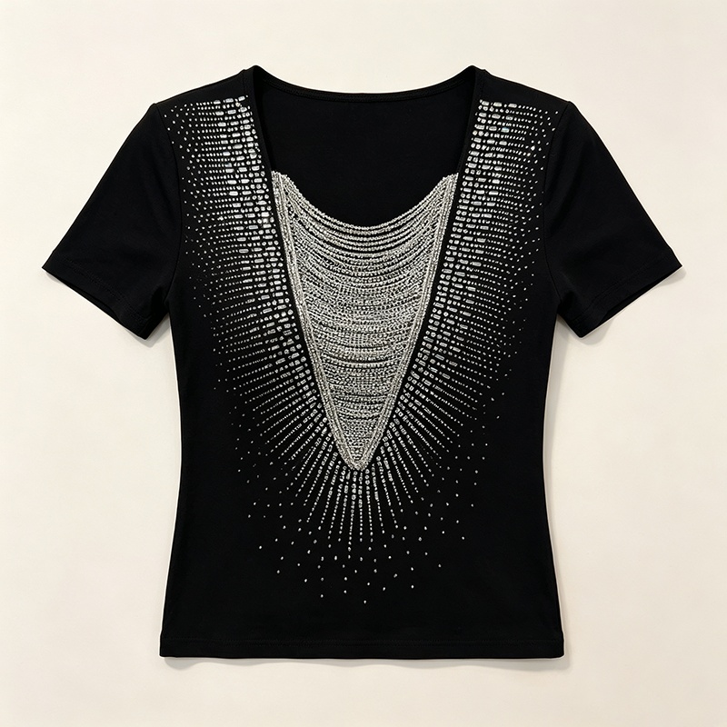 Slim temperament shirts enticement T-shirt for women