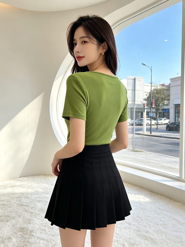 Slim temperament shirts enticement T-shirt for women