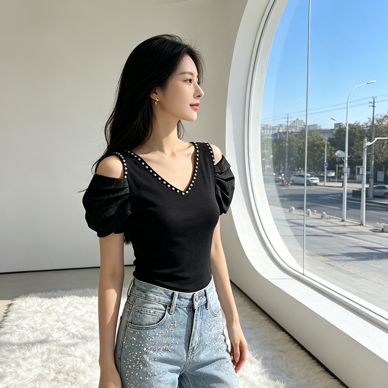 Summer T-shirt short sleeve small shirt for women