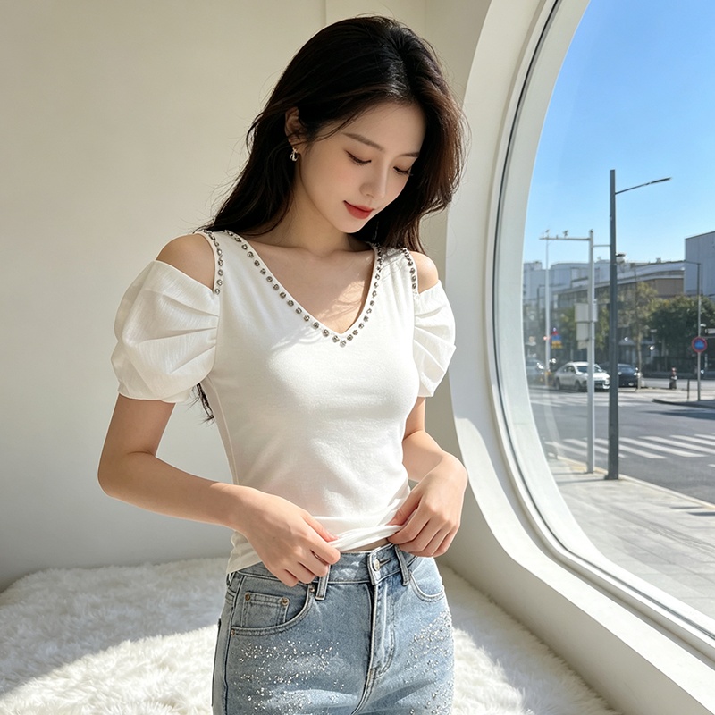 Summer T-shirt short sleeve small shirt for women